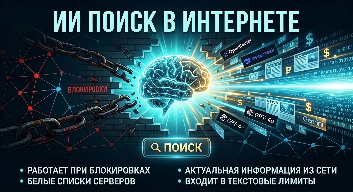 ​⚡️ Важное обновление: ИИ-поиск в интернете  ​Уважаемые пользователи, мы добавили в нашего бота режи