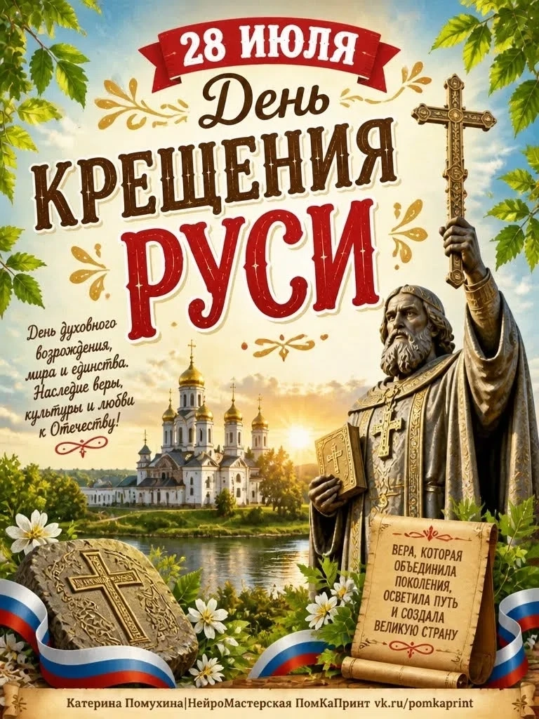 28 июля — День Крещения Руси: поворотный момент в истории государства

Сегодня мы отмечаем одну из к