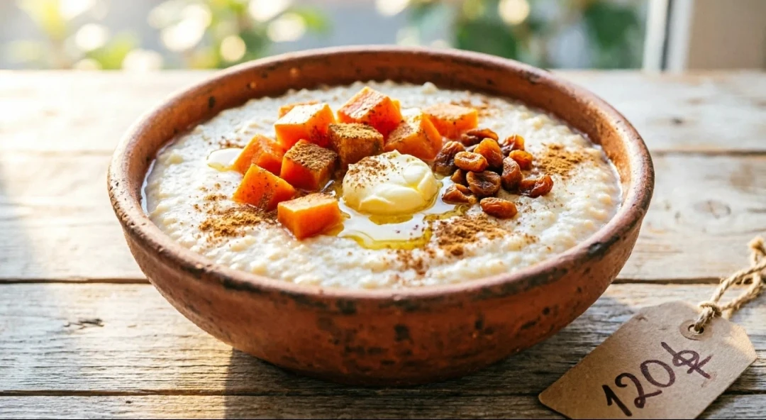 🥘 РИСОВАЯ КАША С ТЫКВОЙ И КУРАГОЙ — 120₽