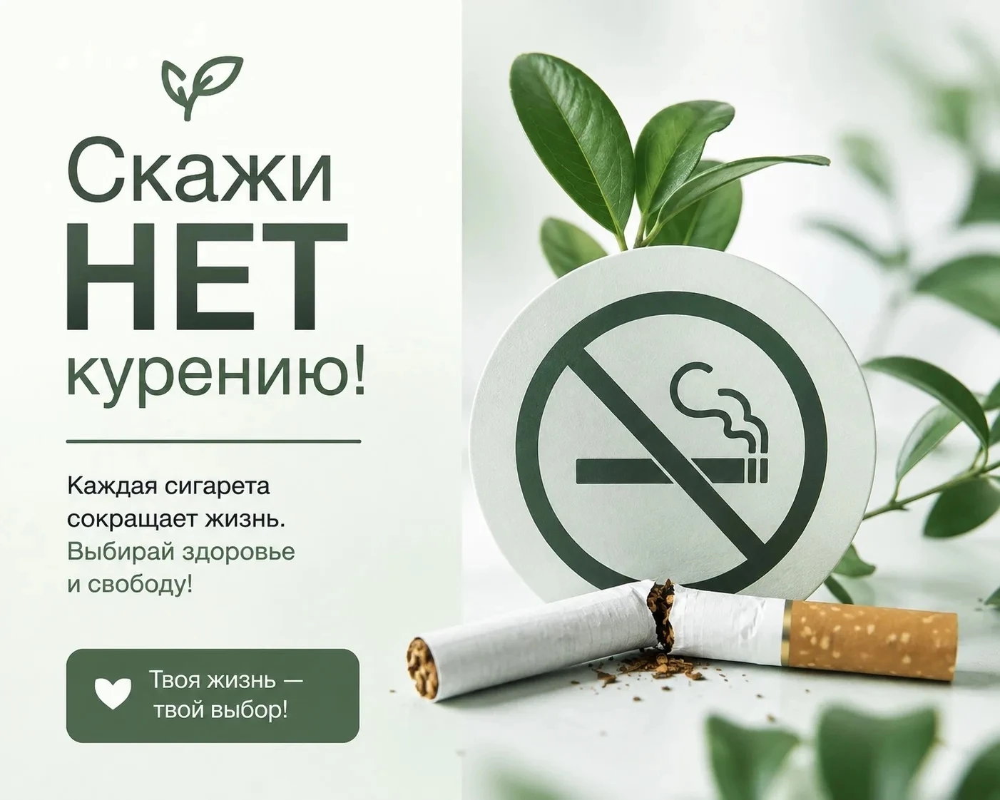 🚭 Скажи НЕТ курению!