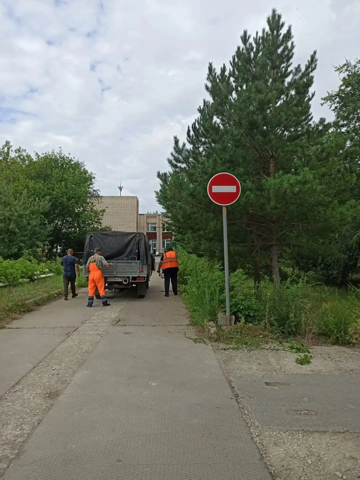 Спецучасток Установка знака на хим.площадке