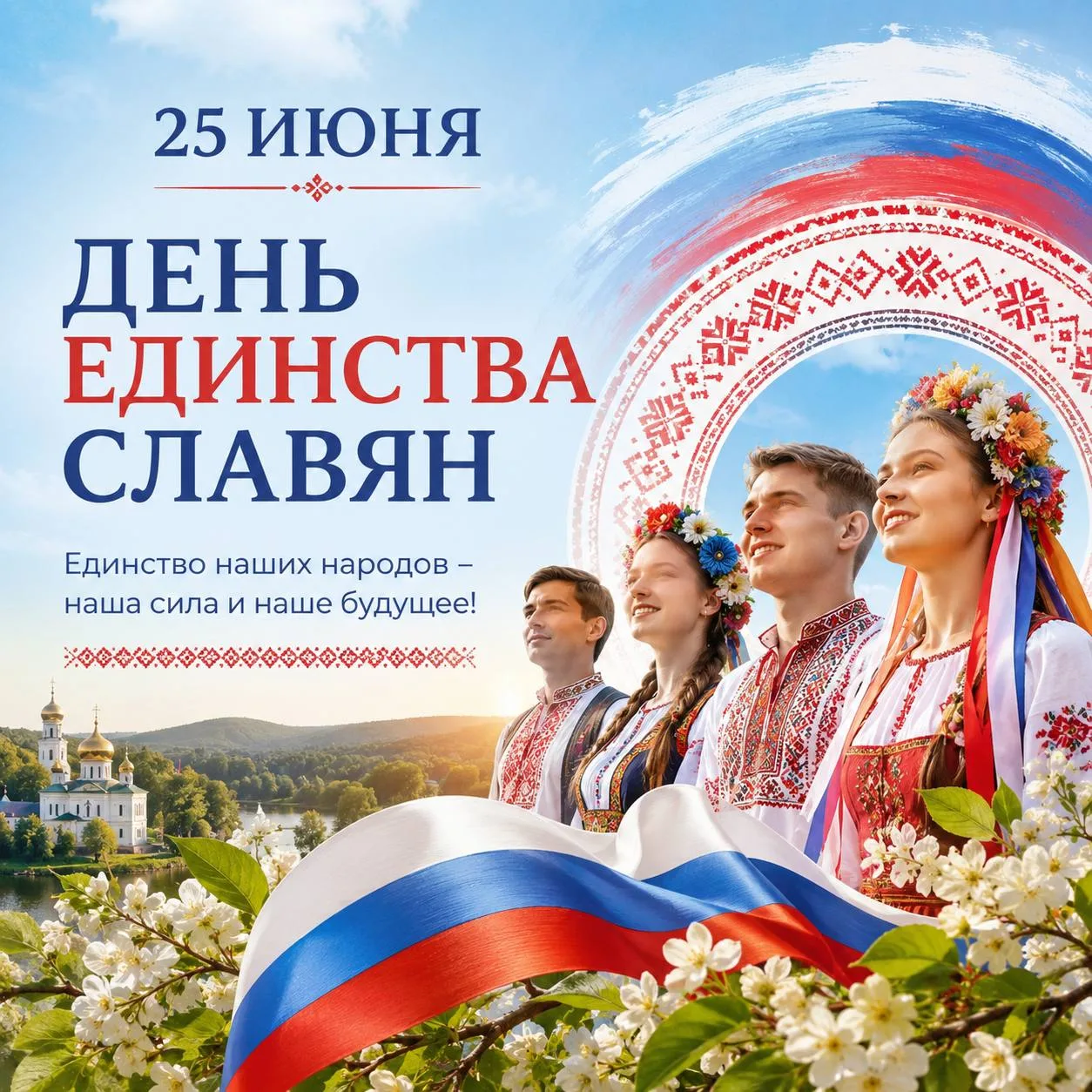 🌿Ежегодно 25 июня отмечается День дружбы и единства славянских народов — праздник, напоминающий о б