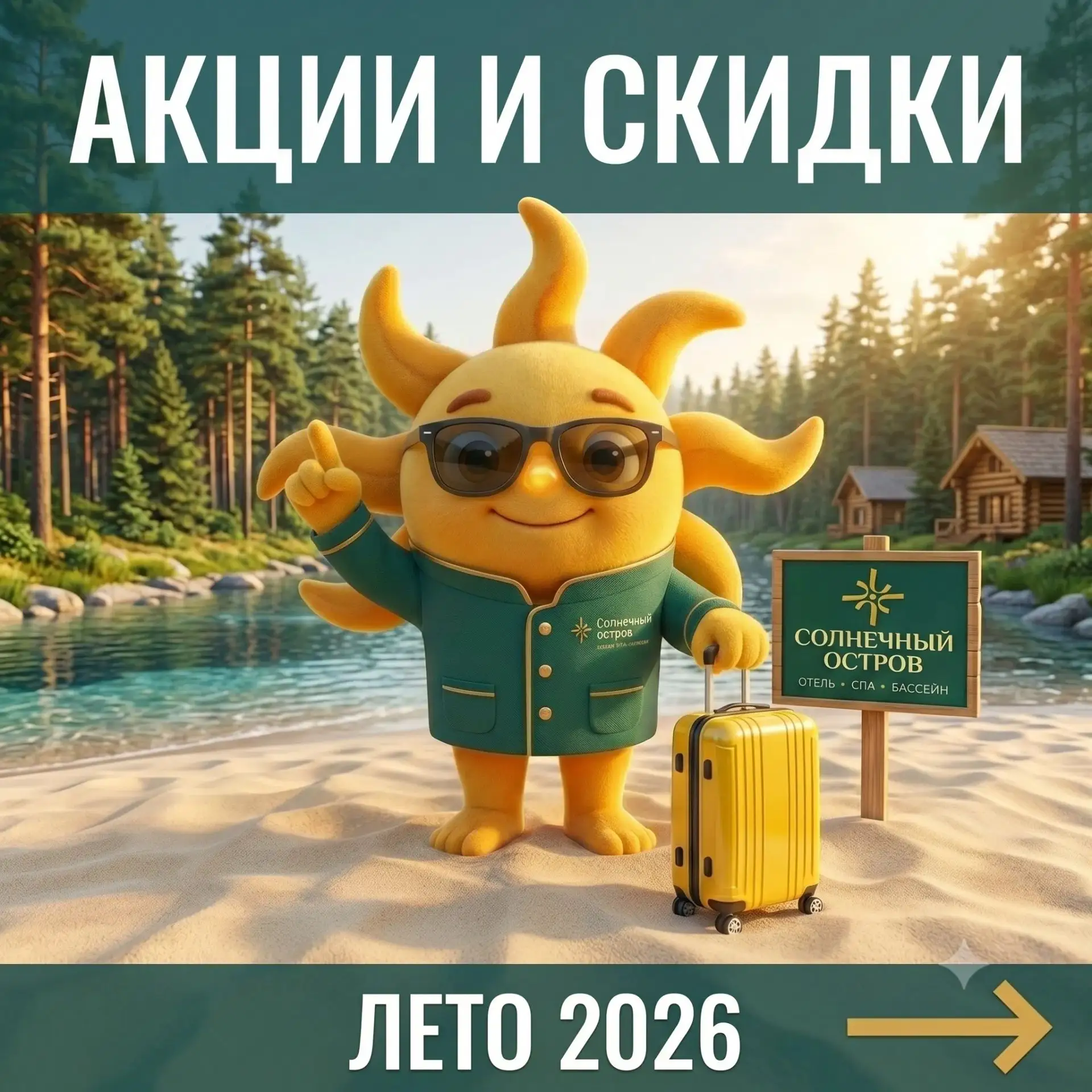 ☀Как с выгодой отдохнуть за городом этим летом? 

🎁 Вот 6 акций на ЛЕТО 2026!

 ✅ «Мини-отпуск». Че