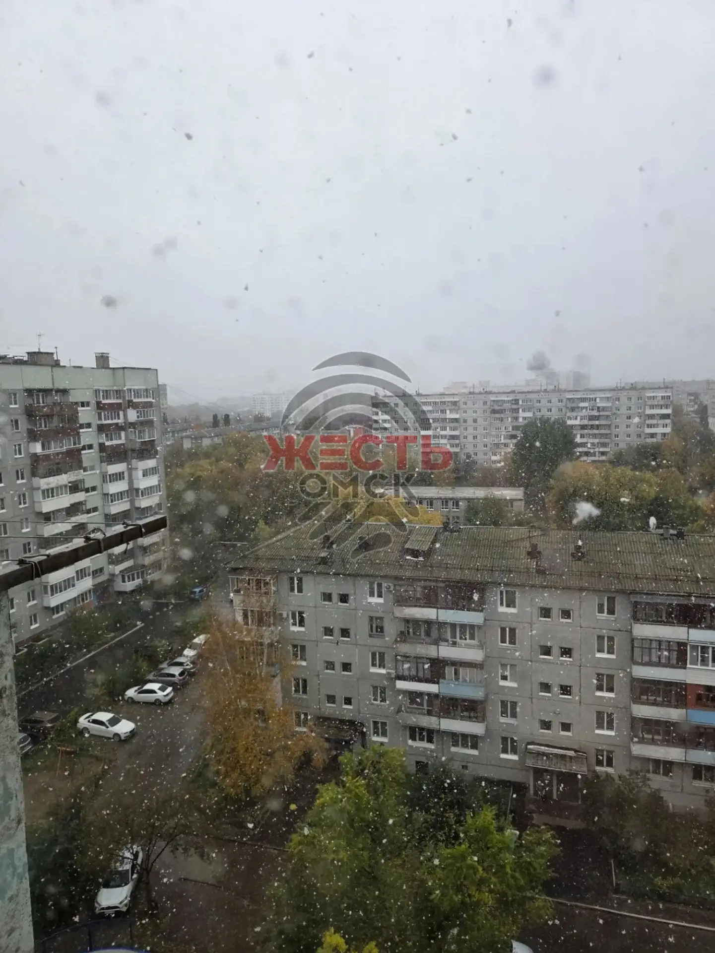 ❄️В Омске выпал первый снег