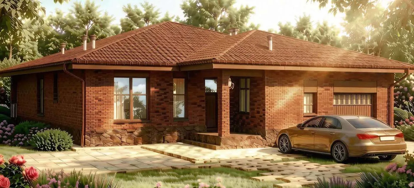 🏠 Проект «Чистополь»: одноэтажный дом 232 м² на 5 спален с гаражом и подвалом

Проект разработан дл