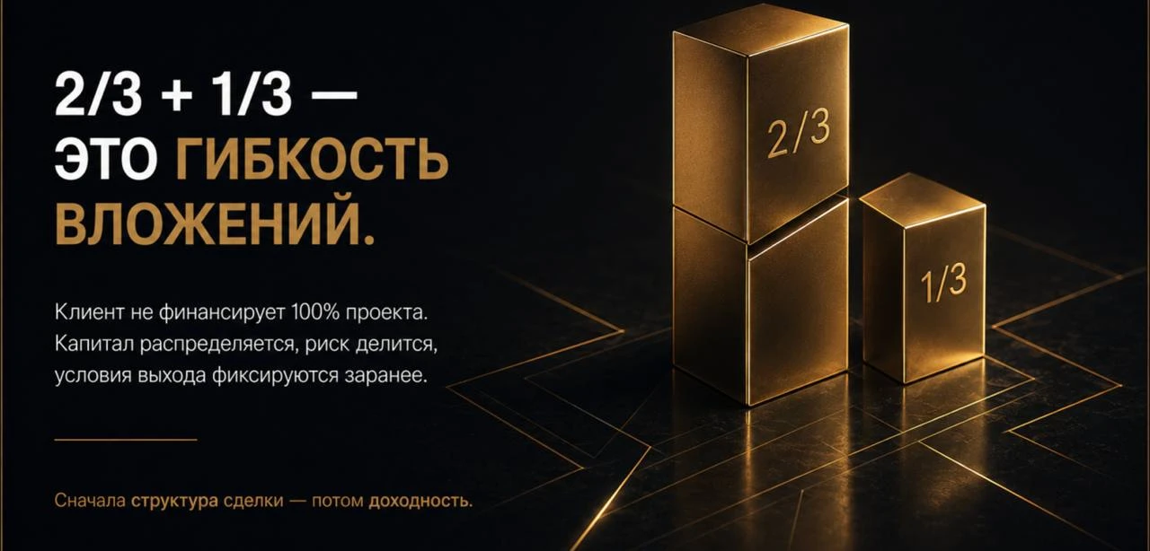 Зачем вообще делить инвестиции 2/3 на 1/3?