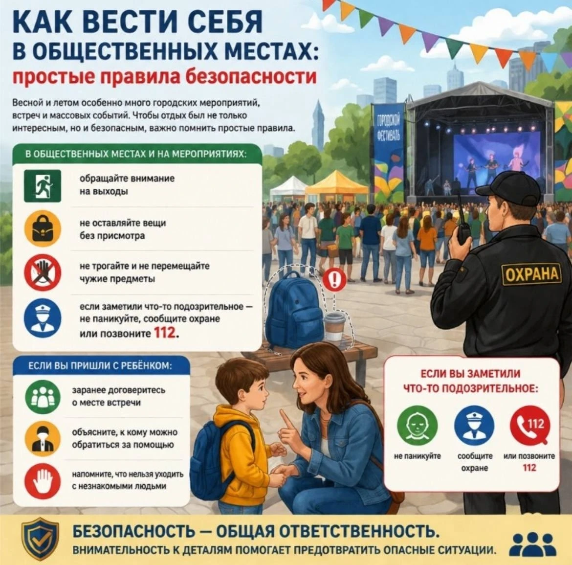 Памятка  "Правила поведения в общественных местах"