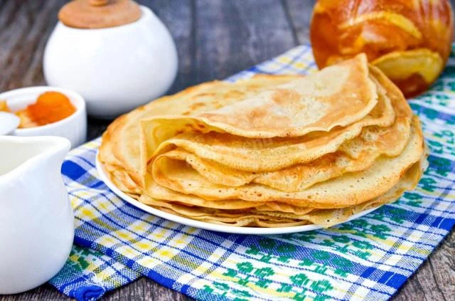 🥞 Блины на воде без яиц тонкие