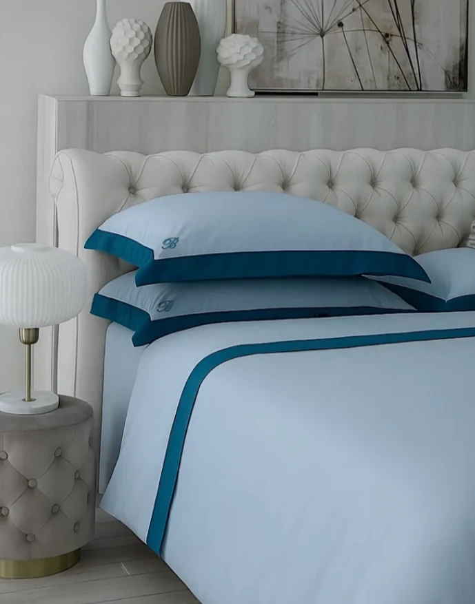 💙 BLUMARINE HOME COLLECTION — КОМПЛЕКТ ПОСТЕЛЬНОГО БЕЛЬЯ SATIN LUXE ✨🤍
