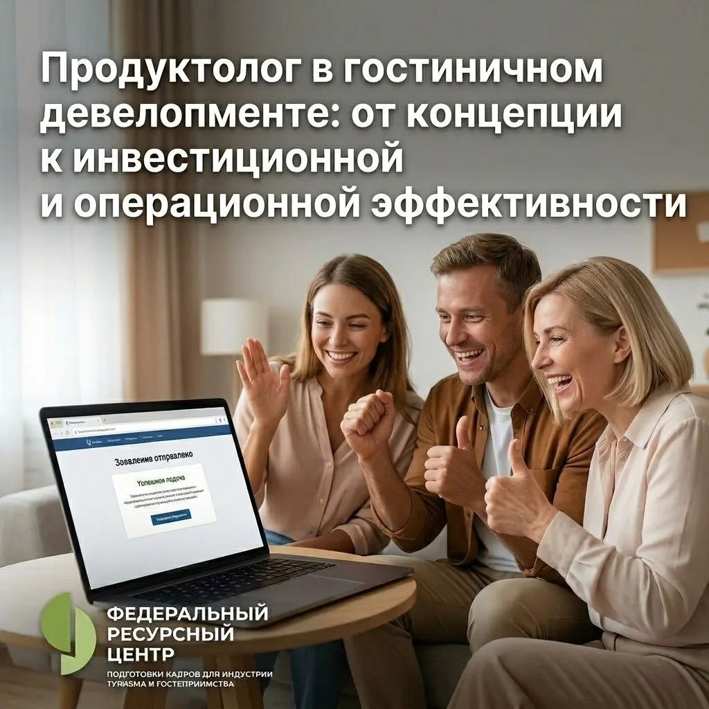 ⚡Продлён приём заявок на курс для продуктологов в гостиничном девелопменте⚡

Высокий спрос со сторон