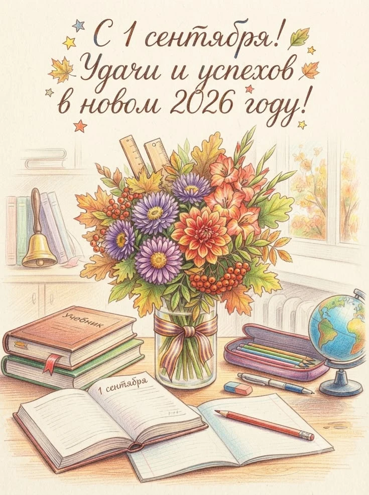 🎊Сентябрь зовёт! С новыми силами — в новый учебный год.🎊