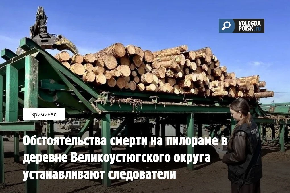 Трагический случай на деревообрабатывающем предприятии расследуется в деревне Морозовиц...