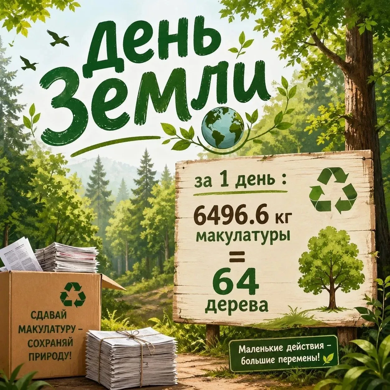 В МАОУ «Видновская гимназия» с размахом прошёл ежегодный #СборМакулатуры, приуроченный ко Дню Земли.
