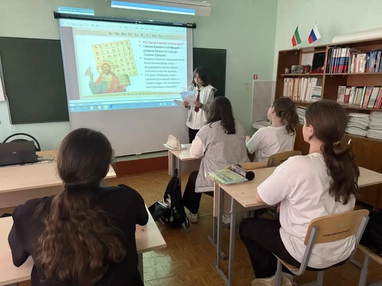 В 6 классе прошло внеклассное мероприятие «Подвиг славянских первоучителей»