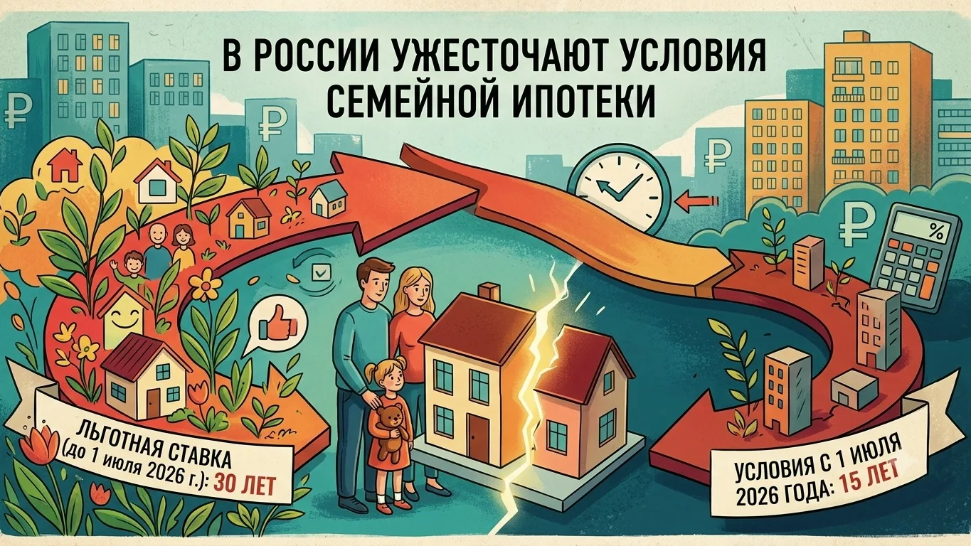 В России ужесточают условия семейной ипотеки