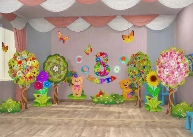 Идеи украшения музыкального зала к 8 марта 🎈  ‼️ Коллеги, рекомендуем наши полезные каналы МАХ для п