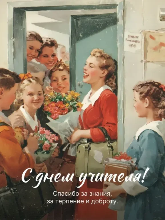 ✅ 5 октября традиционно отмечается День учителя.