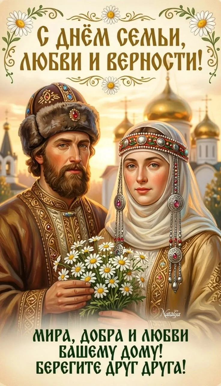 День семьи, любви и верности🌸❤️

Семья — наша важнейшая ценность! Пусть основой вашей семейной жизн