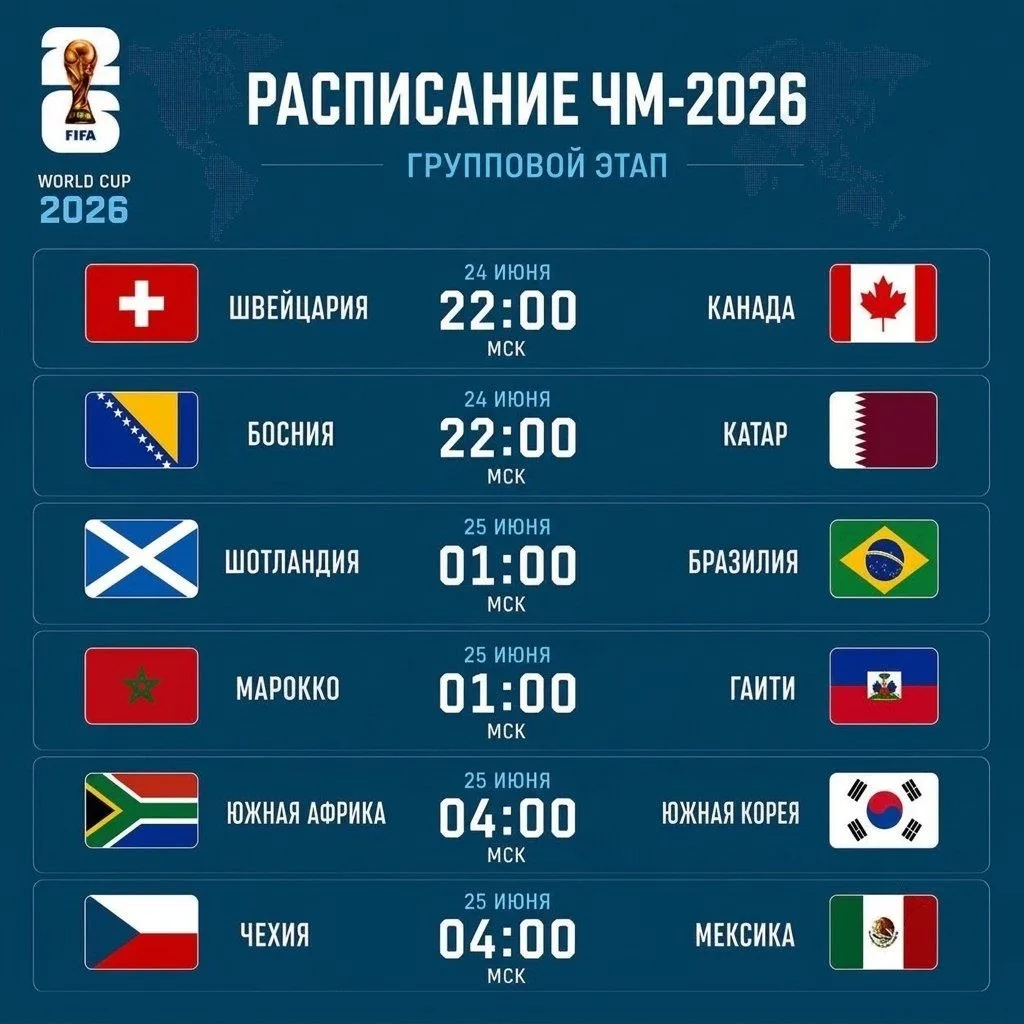 🔥 РАСПИСАНИЕ НА СЕГОДНЯ!