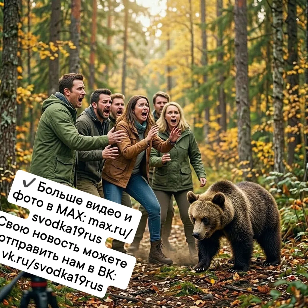 От участника: Петропавловка, 4 сентября. Местные жители решили поговорить с мишкой… и у...
