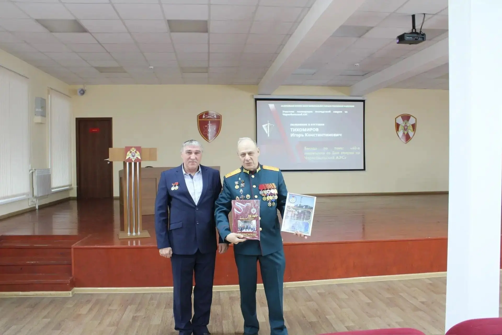 Ветеран Росгвардии рассказал военнослужащим о катастрофе на Чернобыльской АЭС  ➡️В Дзержинском полку