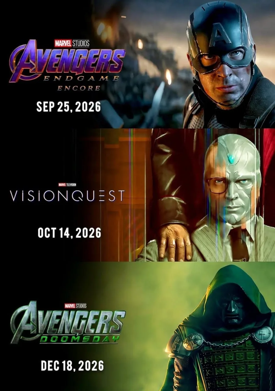 Расписание релизов фильмов и сериалов Marvel на предстоящие два года и трейлер повторно...