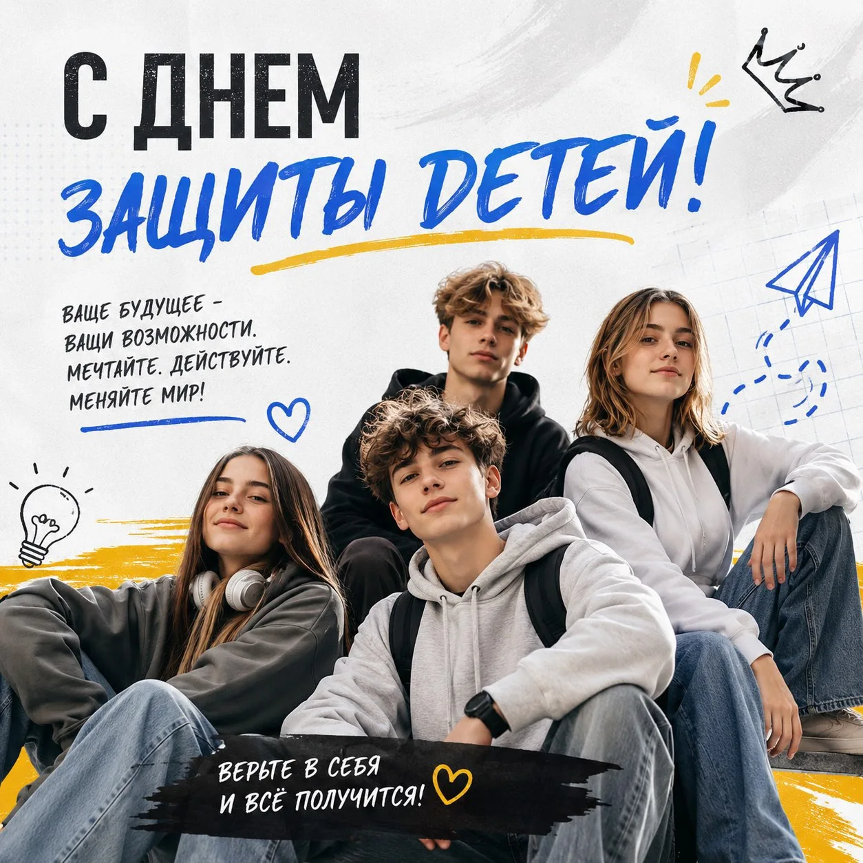 Сегодня особенный день — День защиты детей! ❤️

Дети — это лучшее, что есть в жизни. Их искренний см
