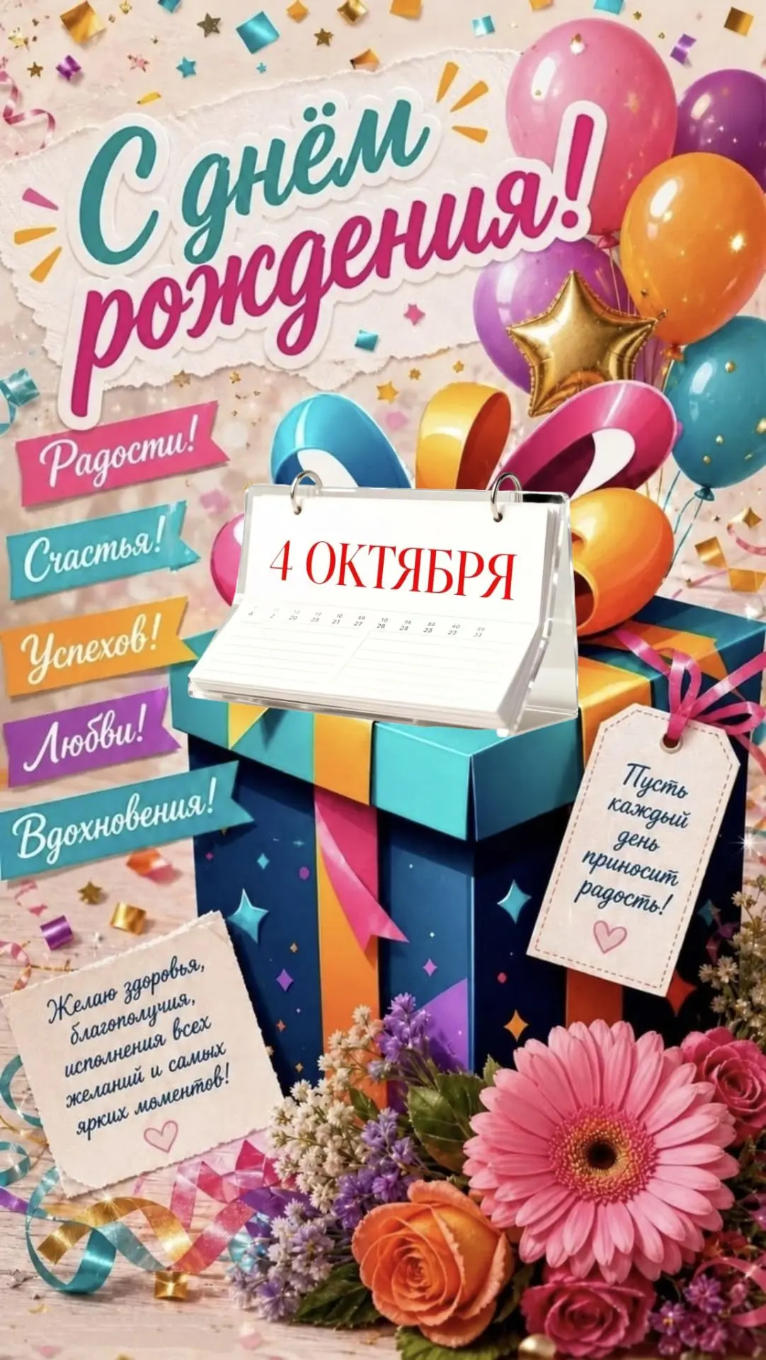 #сднёмрождения #4октября