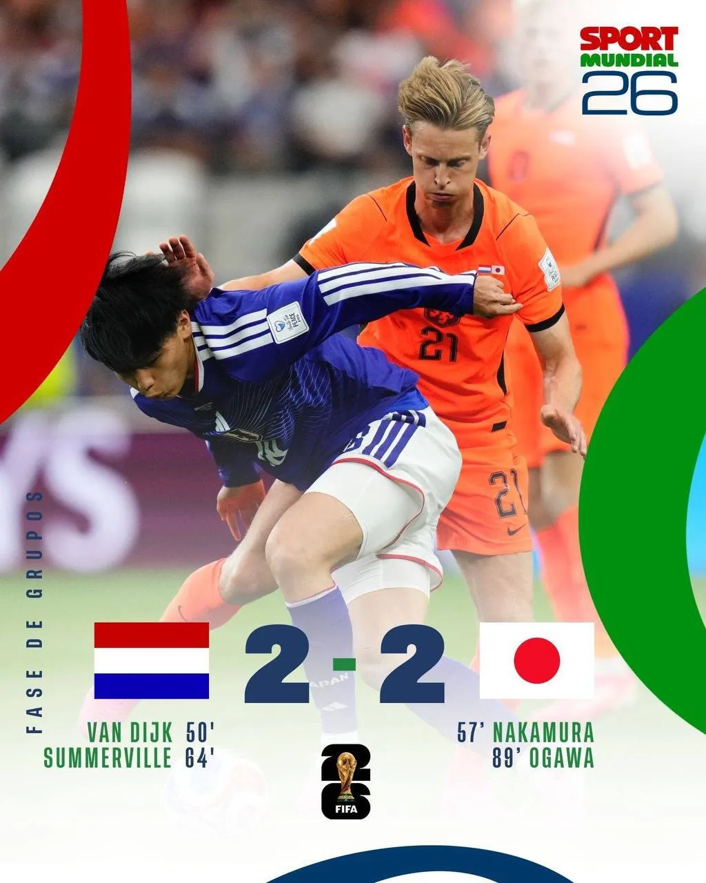 🇳🇱 Нидерланды 2-2 Япония 🇯🇵 

• Френки де Йонг отыграл все 90 минут.

@i_blaugrana