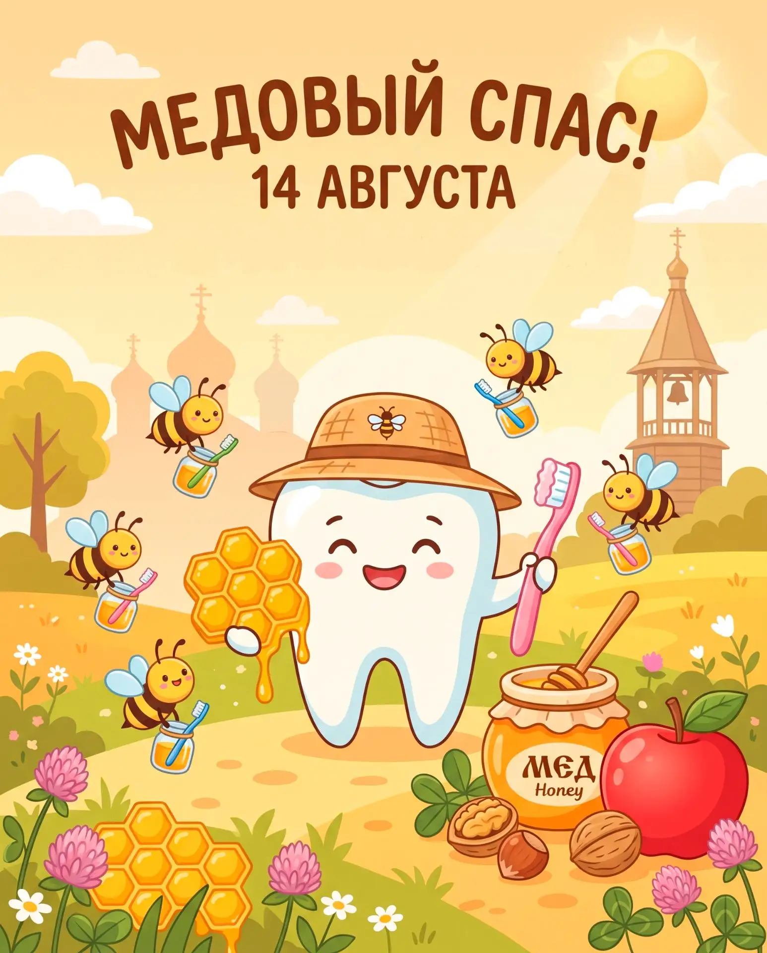 🐝 Медовый Спас и здоровье зубов: как лакомиться с умом!