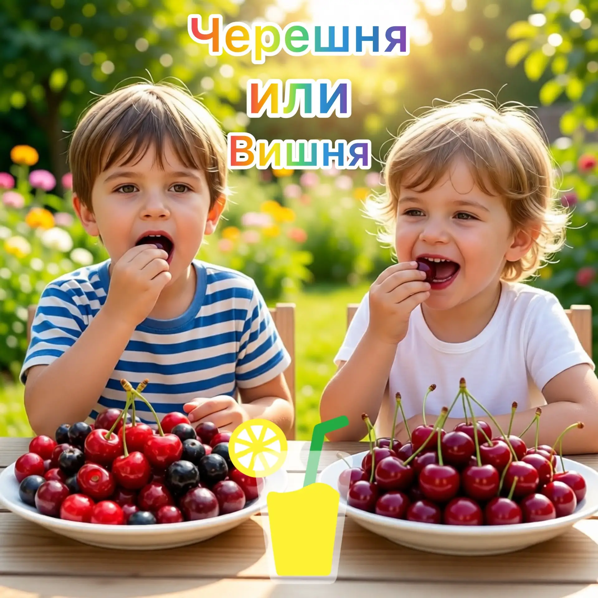 🍒 Черешня или вишня: что выбрать?
Лето — пора сочных ягод, и среди фаворитов всегда вишня и черешня