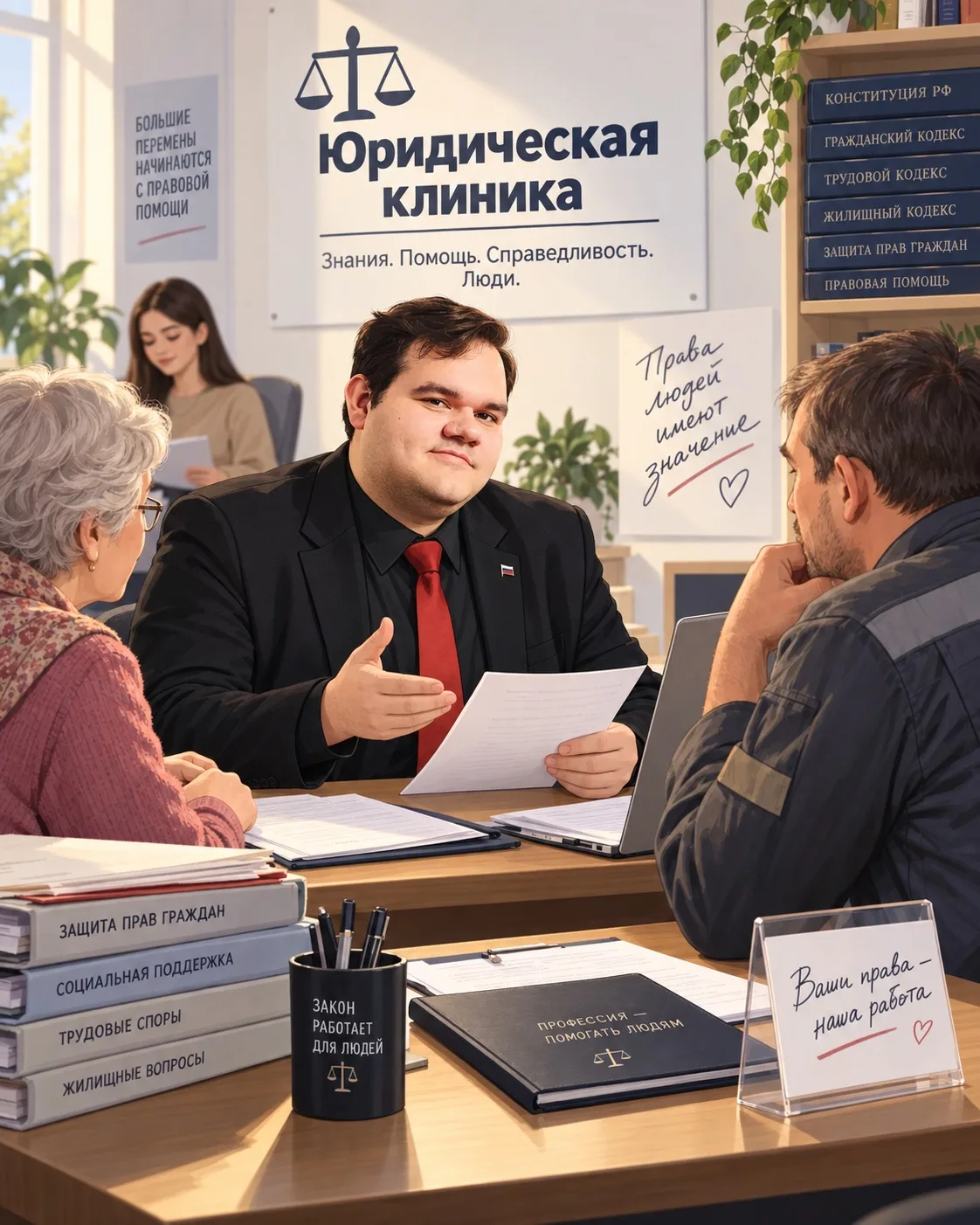 ⚖️ Право на защиту должно работать: член Молодежного совета Владислав Силкин помогает г...