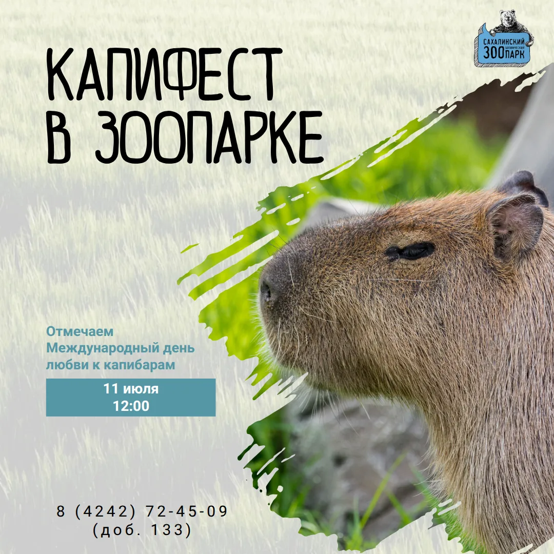 ⚡ Праздник, который нельзя пропускать! 11 июля в Сахалинском зооботаническом парке сост...