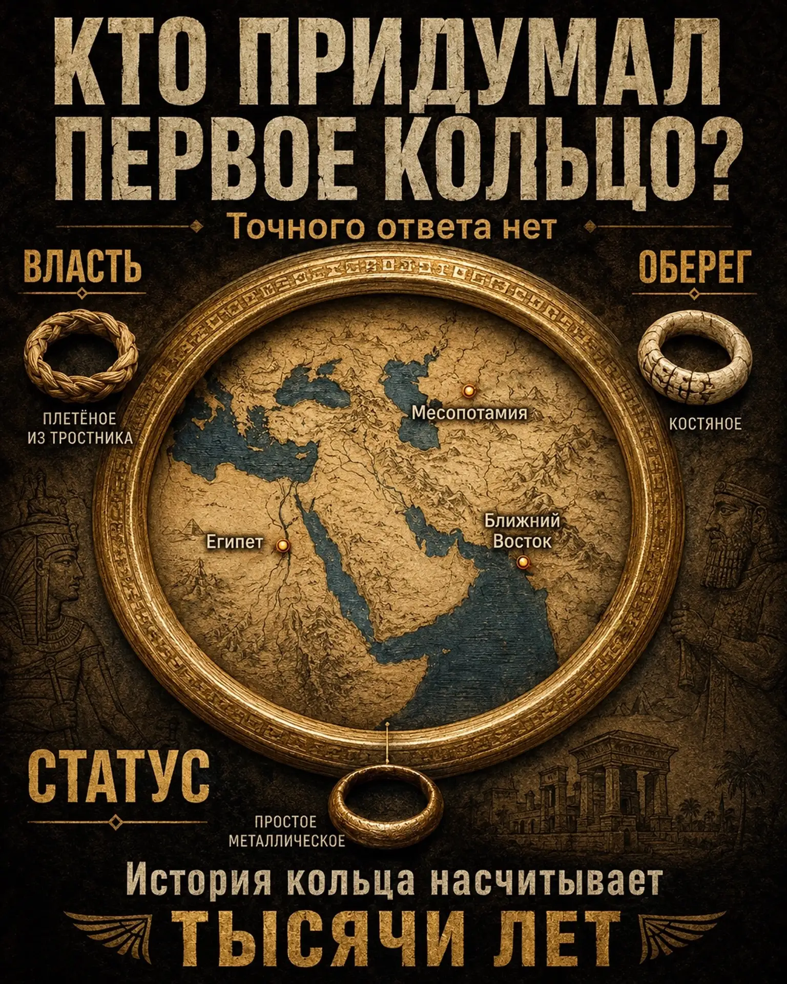 Кто и когда додумался носить кольца на пальцах рук и ног?