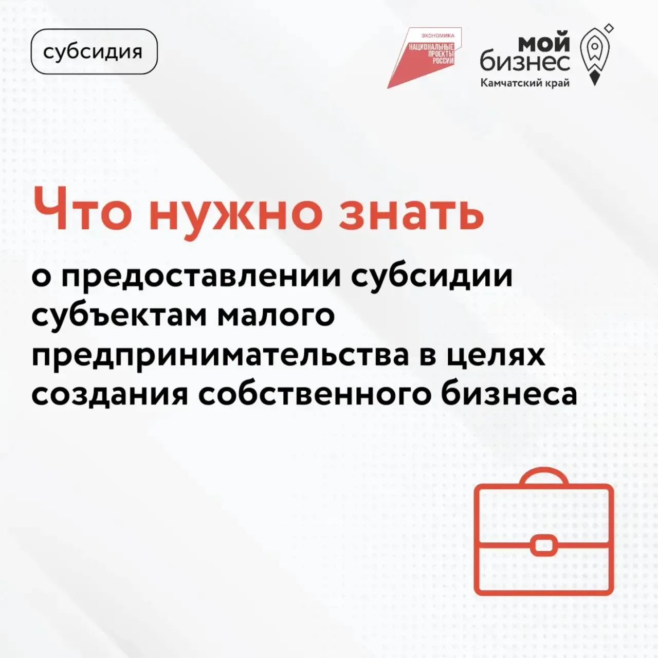 Собрали самое важное о получении субсидии начинающими субъектами малого предпринимательства в целях 
