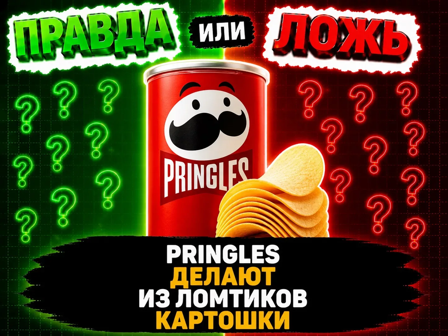 Pringles делают из обычных ломтиков картошки