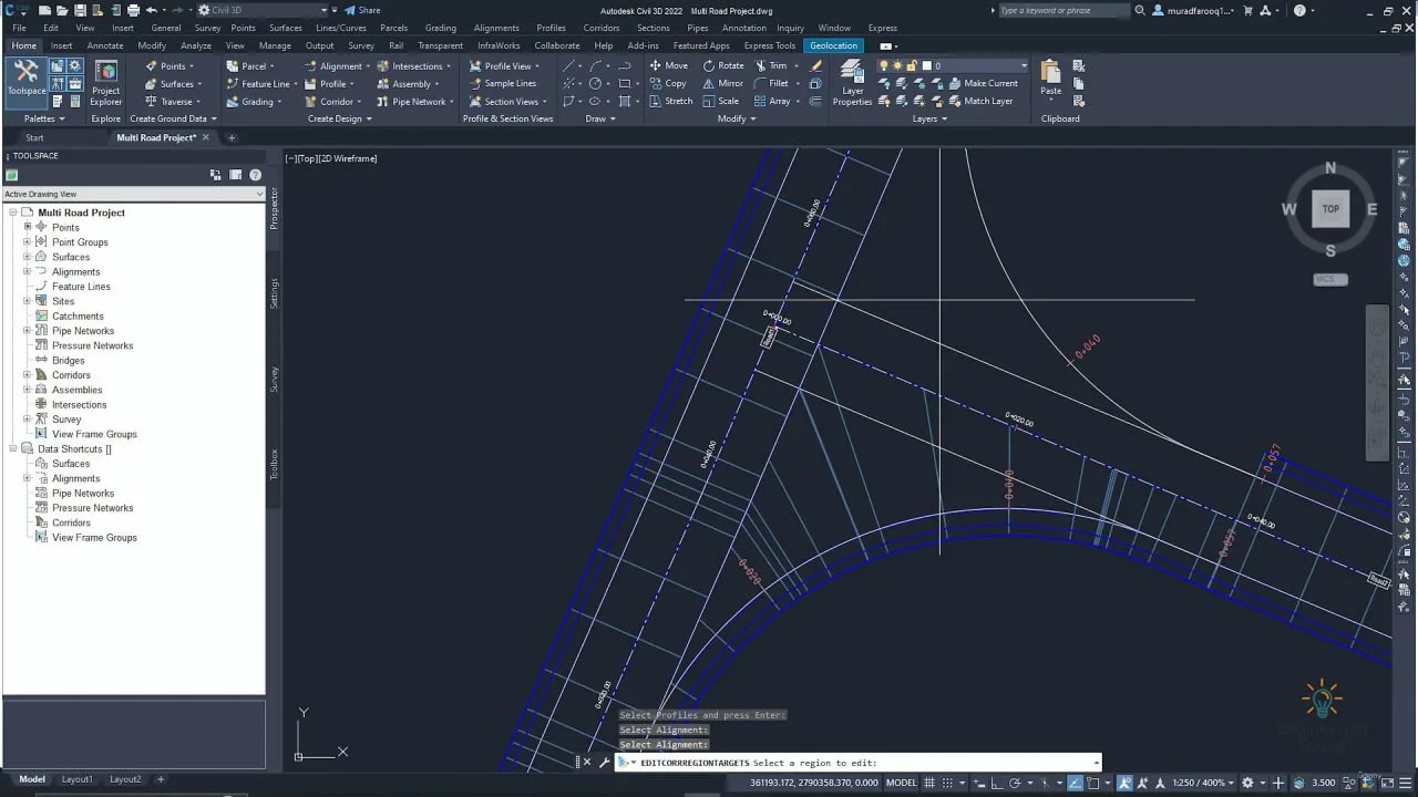 Autodesk Civil 3D 6 KM Practically Complete Road Design
