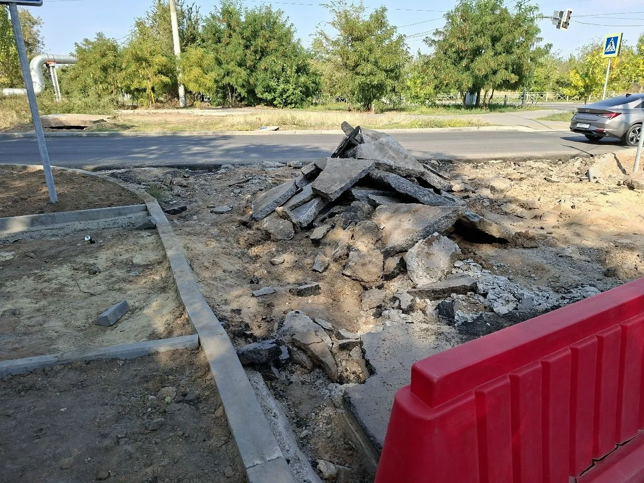 В 9-м микрорайоне на Пушкина снова скандал с дорогой