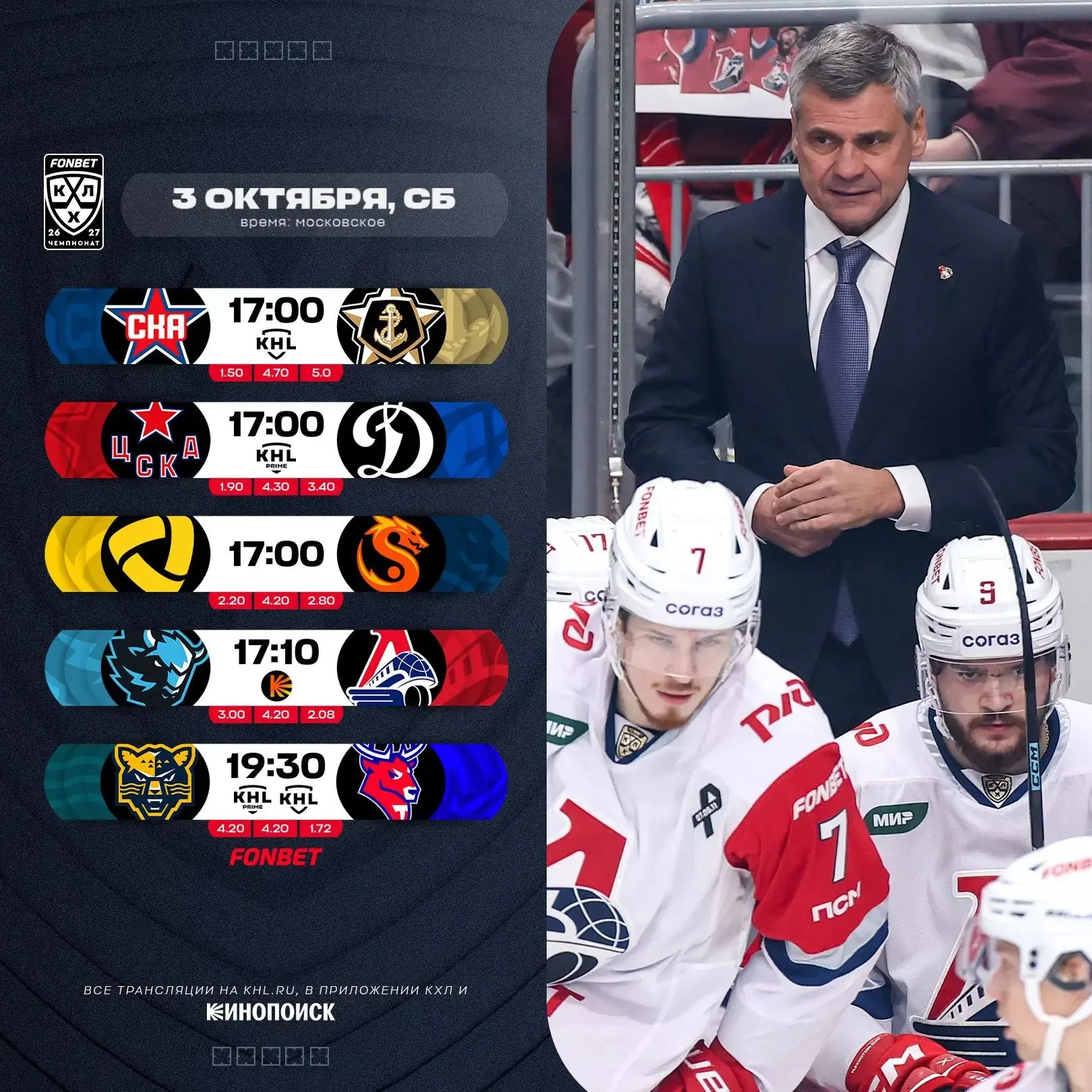 🏒 ЦСКА идёт за 8 победой кряду!