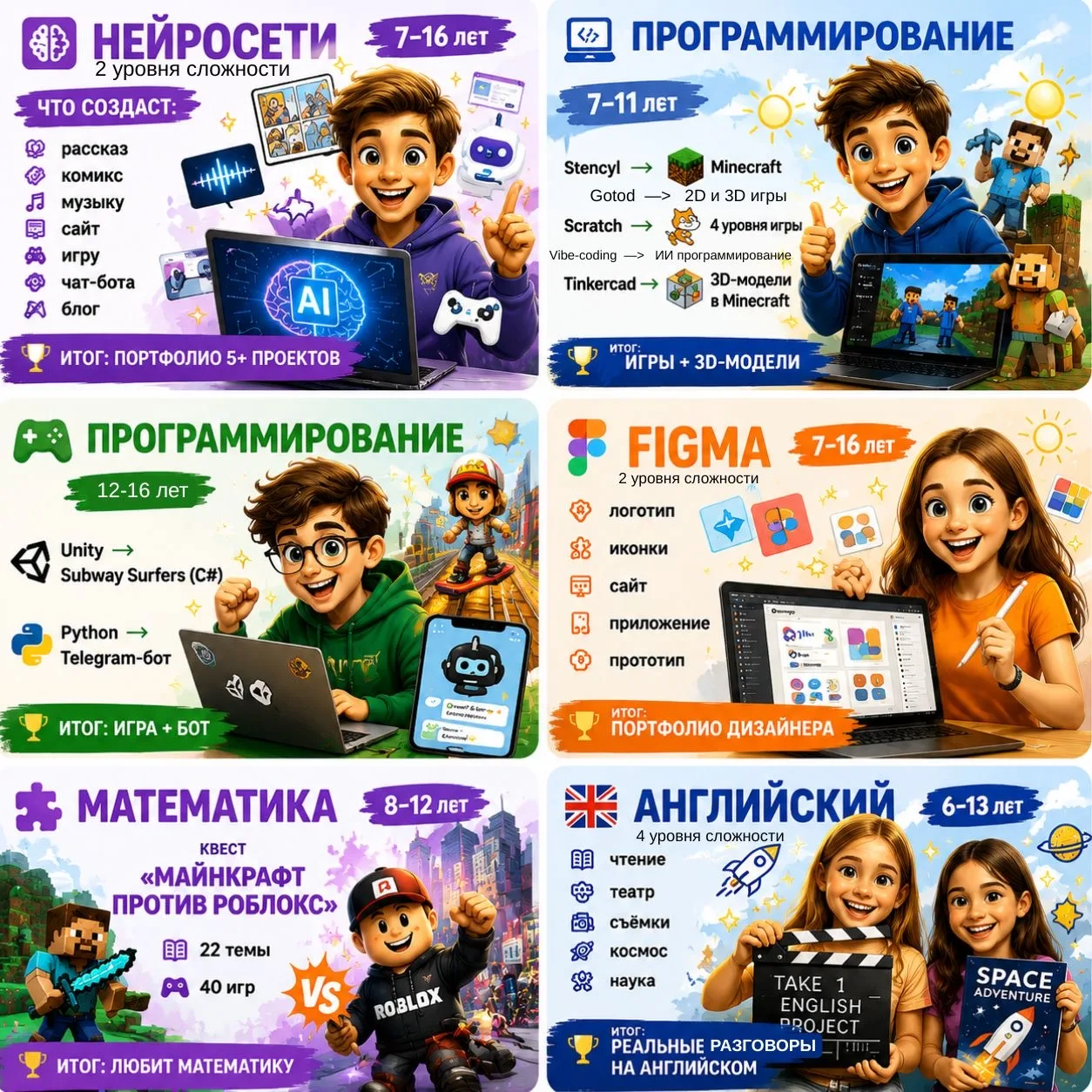 Летние интенсивы и летний клуб стартуют с 1 июня!!!