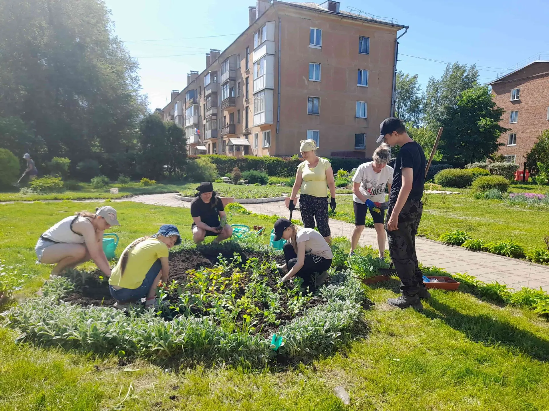 🌿 Трудовая смена «Зелёный десант»: юные экологи преображают город