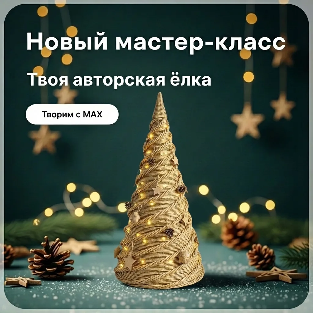 Анонс МК «Твоя авторская ёлка» 🎄