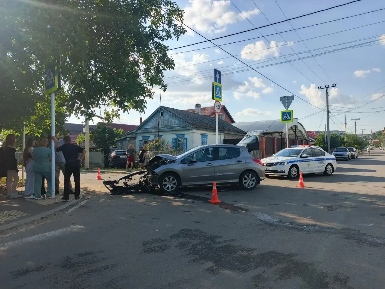 Авария на перекрестке улицы Агаркова и Островского