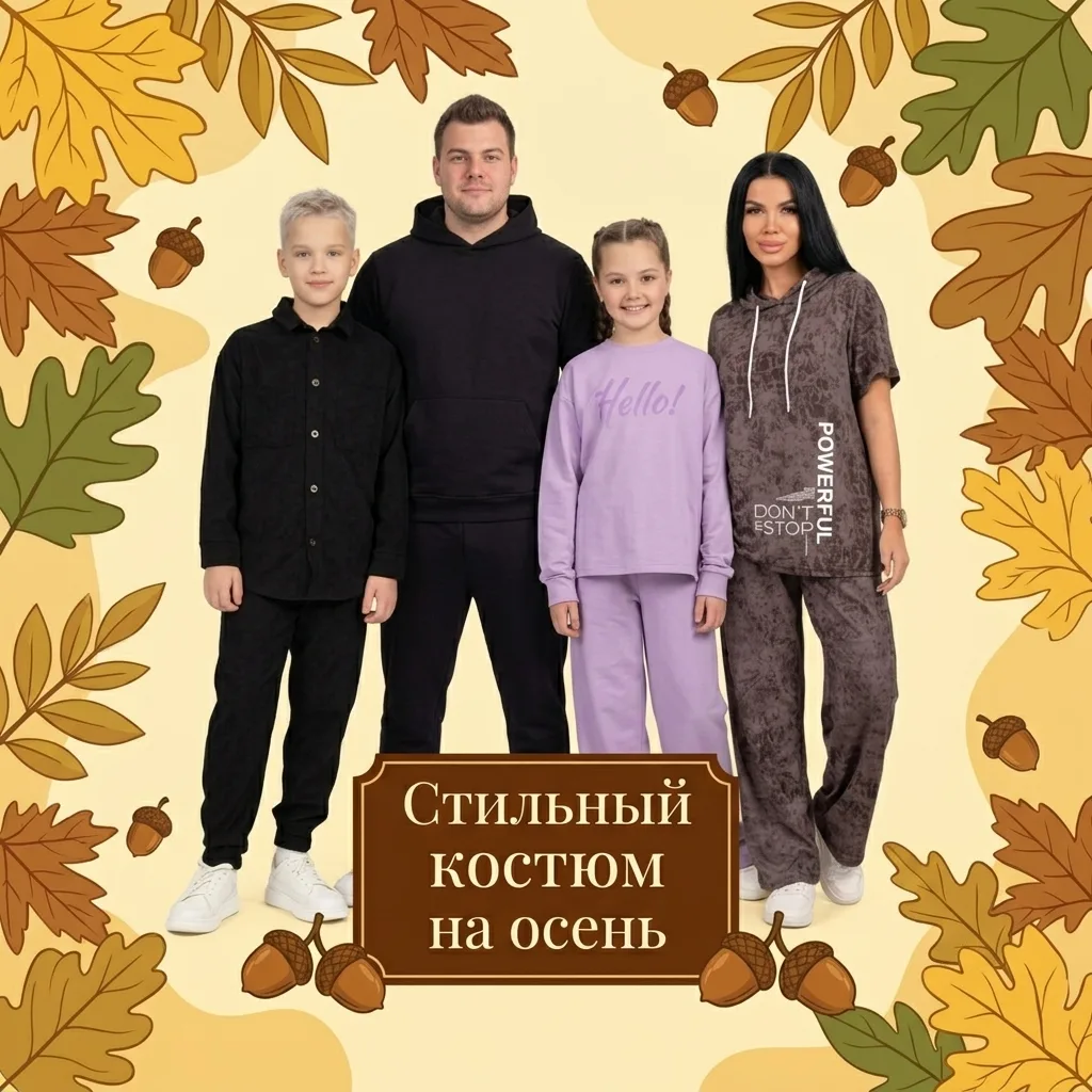 🍂 Комфорт, стиль и тепло — в каждом осеннем костюме!