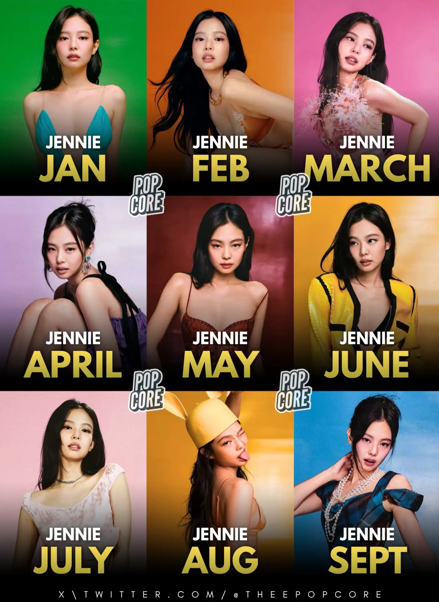 Наиболее прослушиваемые сольные исполнители K-pop каждый месяц 2026 года.