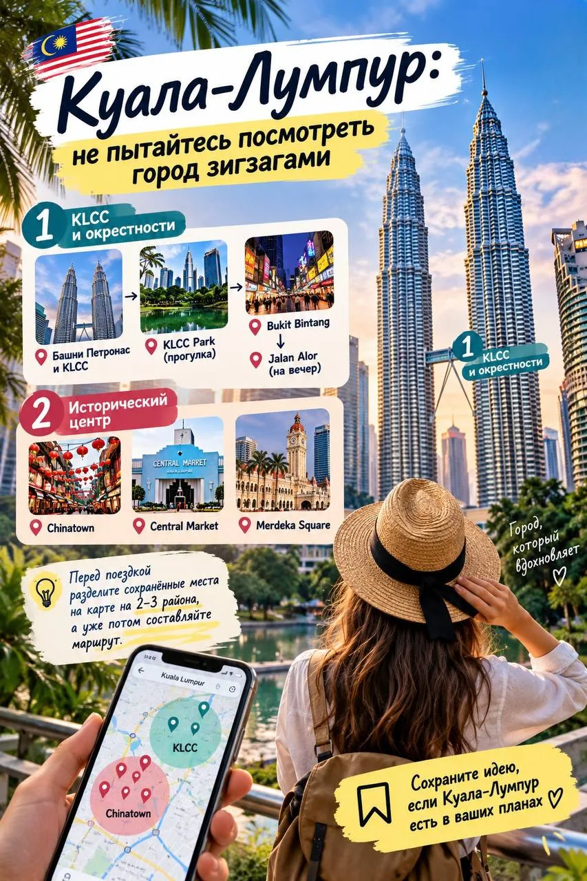 🇲🇾 Куала-Лумпур: не пытайтесь посмотреть город зигзагами