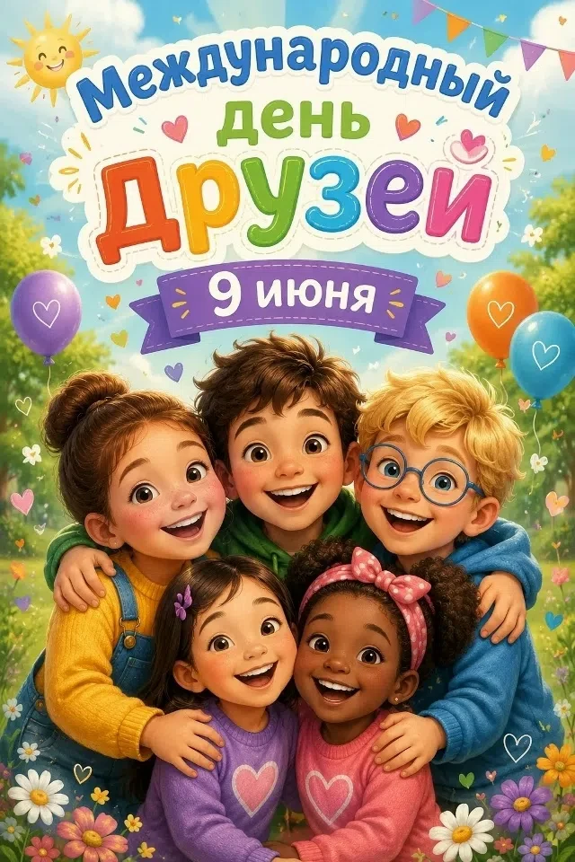 Международный день друзей — праздник, который ежегодно отмечается 9 июня. Его цель — напомнить людям