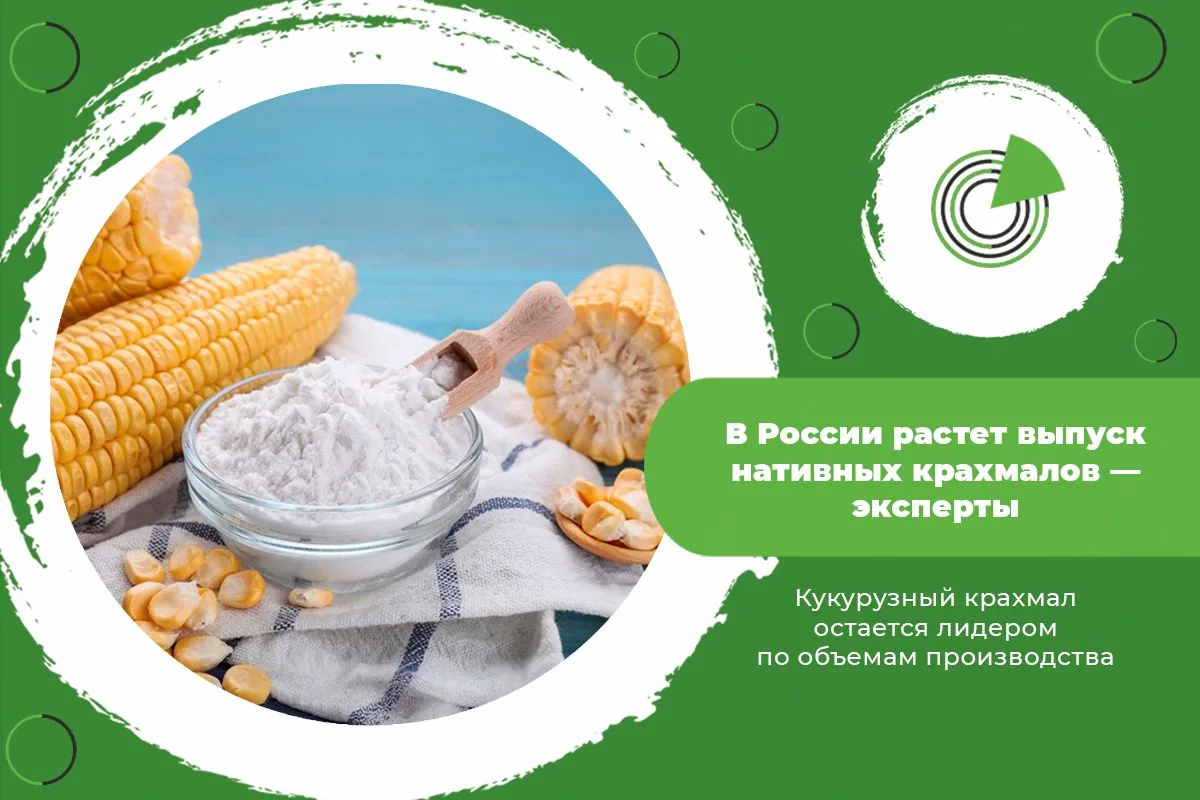 В РОССИИ РАСТЕТ ВЫПУСК НАТИВНЫХ КРАХМАЛОВ — ЭКСПЕРТЫ