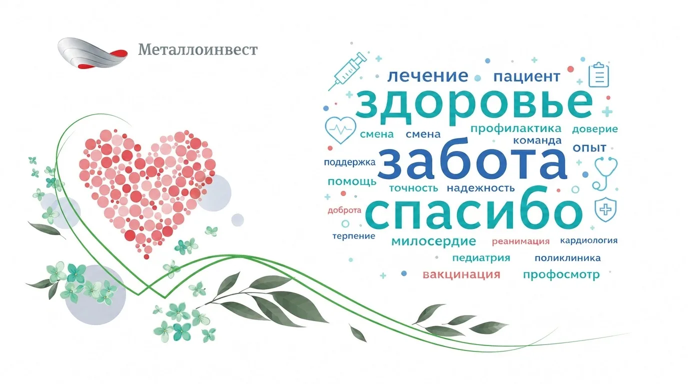 Поздравляем медицинских работников Металлоинвеста и всех, кто посвятил свою жизнь сохранению жизни и
