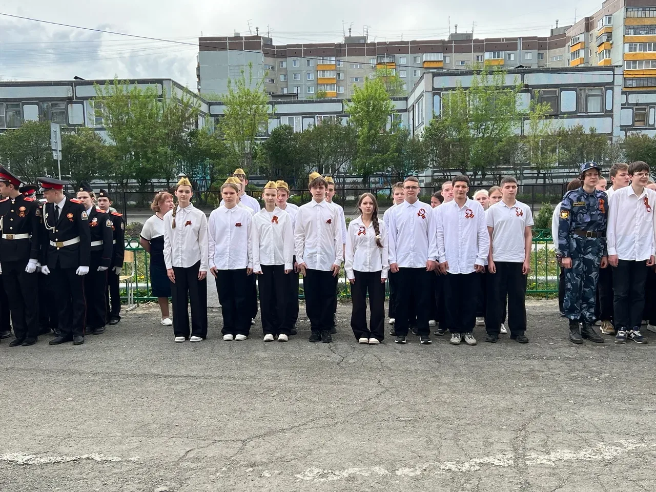 Смотр строя и песни "Наследники  Победы". В школе  состоялось  одно из самых ожидаемых и значимых ме